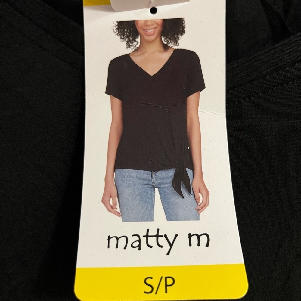 Matty M Side Tie Tee size small